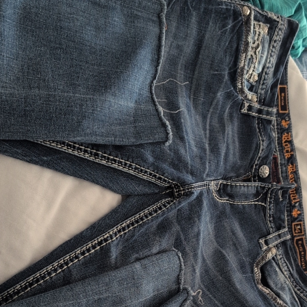 Rock Revival Dark Blue Denim Jeans